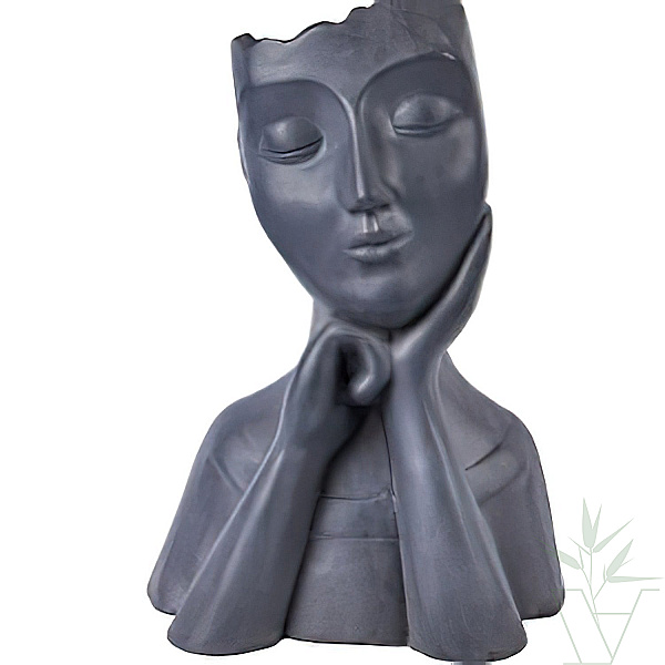 Настольное кашпо IDEALIST дизайн-коллекция Женское лицо, Ш24 Д27 В39 см