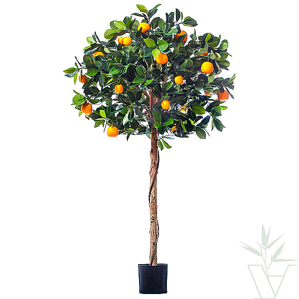 Искусственное растение Мандарин Голден Оранж с плодами, высота - 120 см
