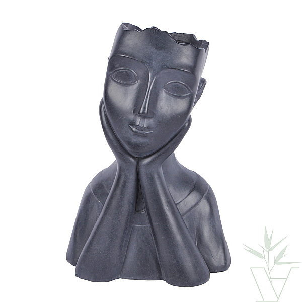 Настольное кашпо IDEALIST дизайн-коллекция Женское лицо, Ш23 Д31 В44 см