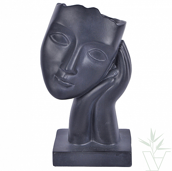 Настольное кашпо IDEALIST дизайн-коллекция Женское лицо, Д19 В33 см