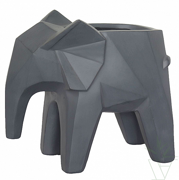 Настольное кашпо IDEALIST дизайн-коллекция Полигональный слоник, Ш20.5 Д29 В34.5 см